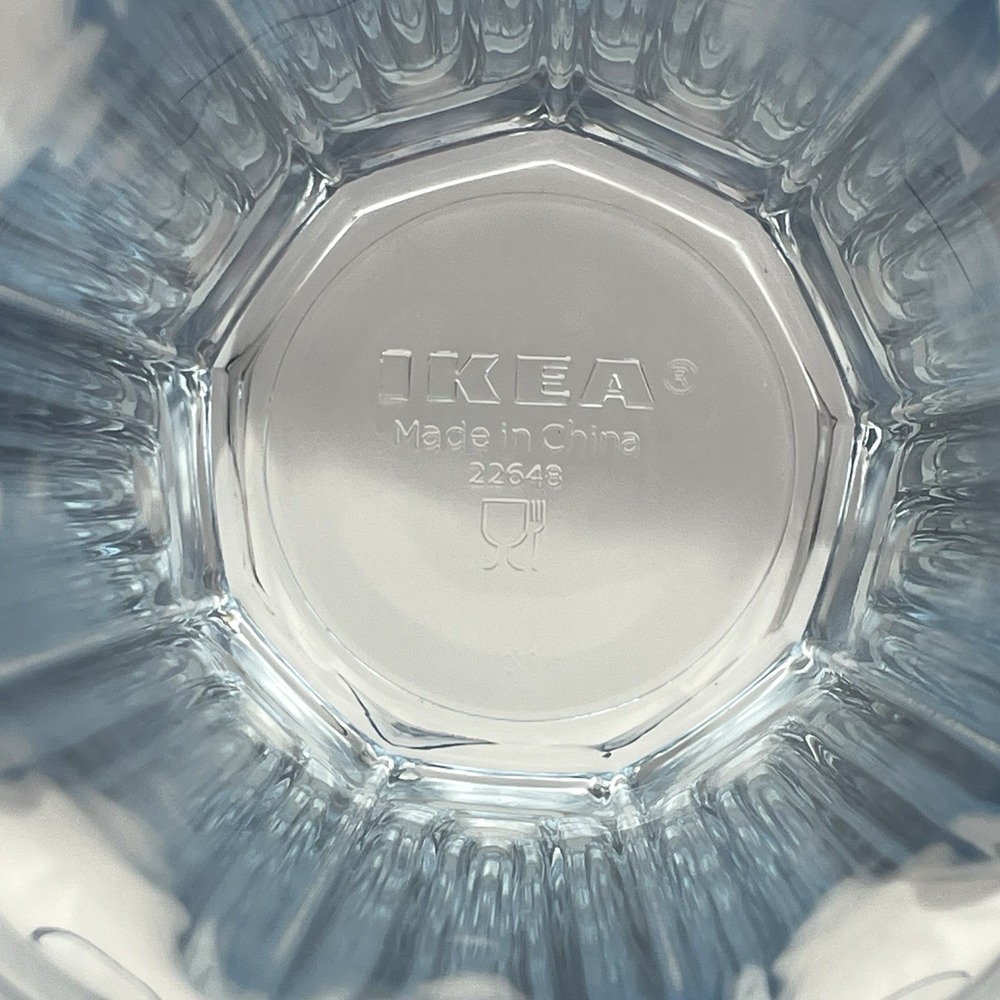 IKEA Blue Tinted Glass Tumblers 5.25" Set of 4 - 12 Oz Drinking‎ Glasses 22648 - Picture 10 of 10